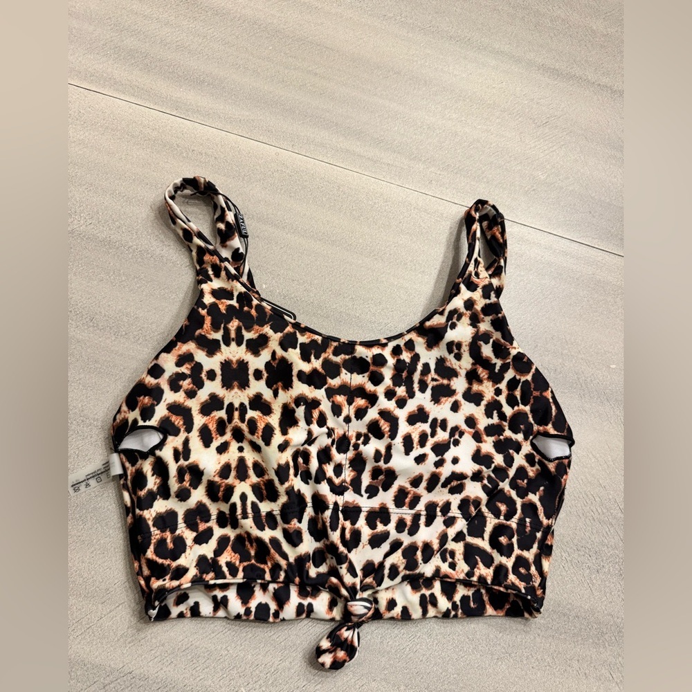 New Zaful Leopard Print Bikini/Tankini Set | High Waisted - Picture 4 of 9